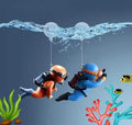Cute Diving Fish Tank Decorative Ornaments  (Assorted Pack of 2)